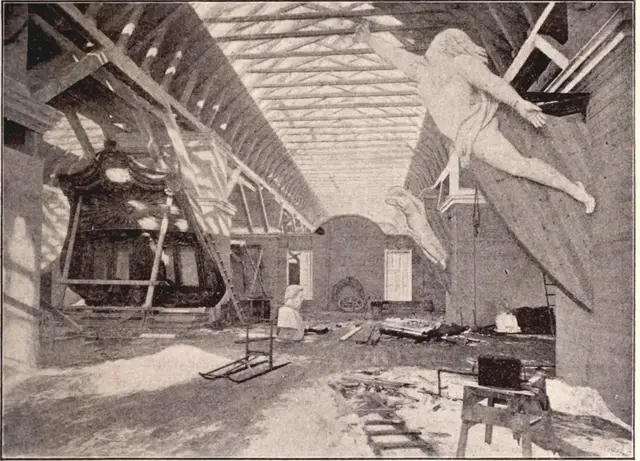 Illustration ur Allmänna konst- och industriutställningen i Stockholm 1897. Revy i bild och ord (1897), sida 143