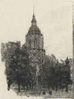 Illustration ur Utställningen i Stockholm 1897. Beskrifning i ord och bild öfver Allmänna konst- & industriutställningen (1897), sida 50