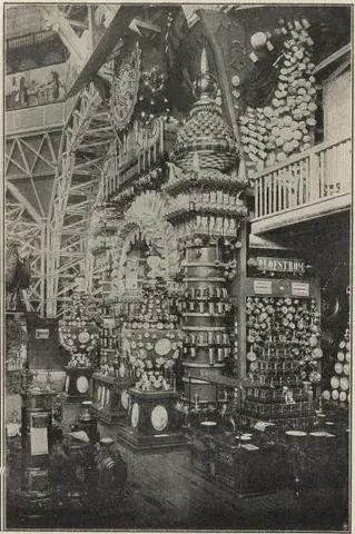 Illustration ur Utställningen i Stockholm 1897. Beskrifning i ord och bild öfver Allmänna konst- & industriutställningen (1897), sida 209