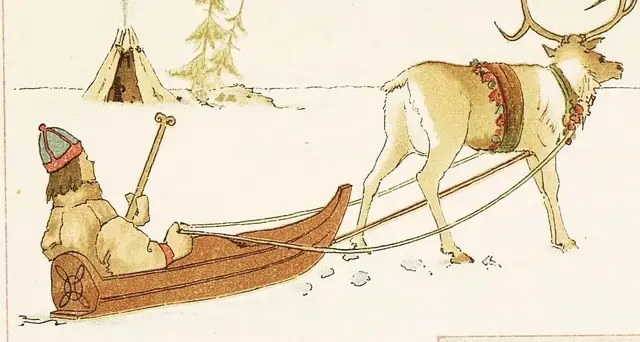 Illustration ur Barnens Julbok. För Mamma och Småttingarne. (1885), sida 7