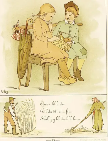 Illustration ur Barnens Julbok. För Mamma och Småttingarne. (1885), sida 15