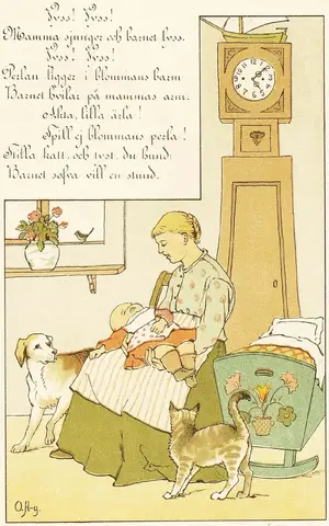 Illustration ur Barnens Julbok. För Mamma och Småttingarne. (1885), sida 19