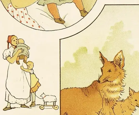 Illustration ur Barnens Julbok. För Mamma och Småttingarne. (1885), sida 31