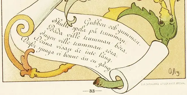 Illustration ur Barnens Julbok. För Mamma och Småttingarne. (1885), sida 33