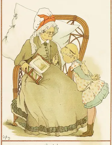 Illustration ur Barnens Julbok. För Mamma och Småttingarne. (1885), sida 35