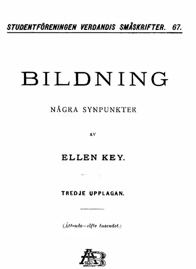 Bildning : några synpunkter omslag