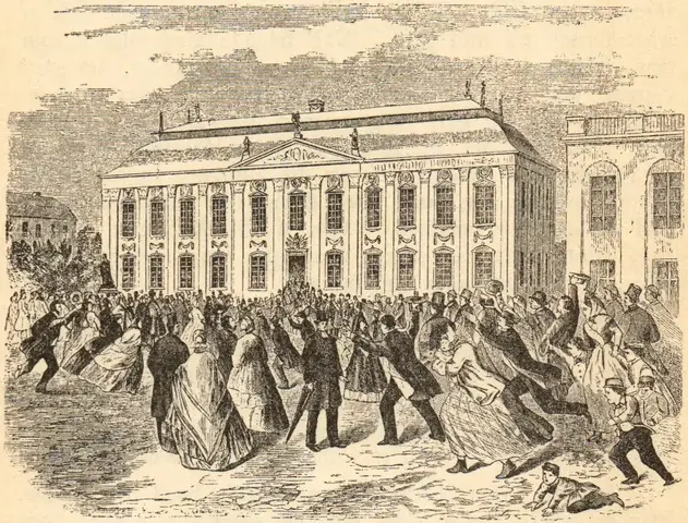 Illustration ur August Blanche och hans samtid (1892), sida 406