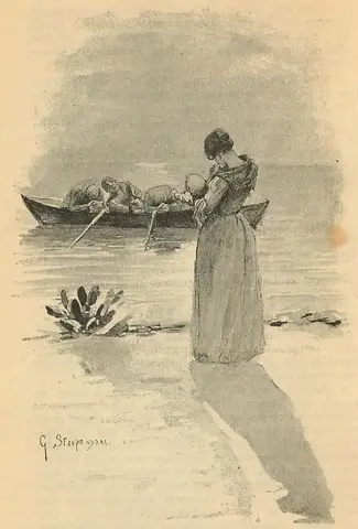 Illustration ur Blanche: Samlade arbeten 5. (1890), sida 174
