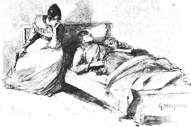 Illustration ur Blanche: Romaner 1. (1891), sida 32