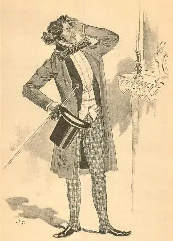 Illustration ur Blanche: Teaterstycken 1. (1892), sida 105