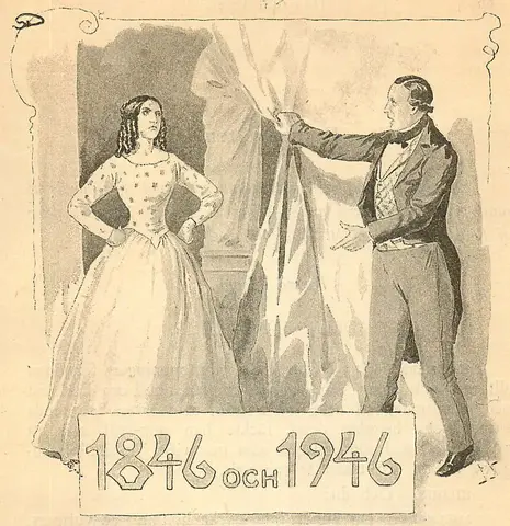 Illustration ur Blanche: Teaterstycken 2. (1892), sida 85