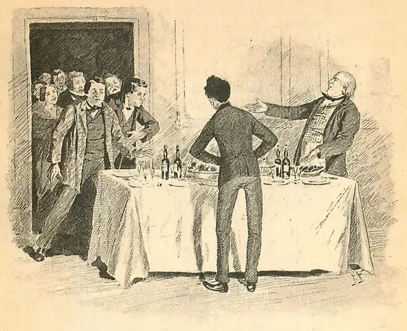 Illustration ur Blanche: Teaterstycken 2. (1892), sida 281