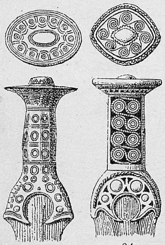 Illustration ur Tidsbestämning bronsålder. (1885), sida 344