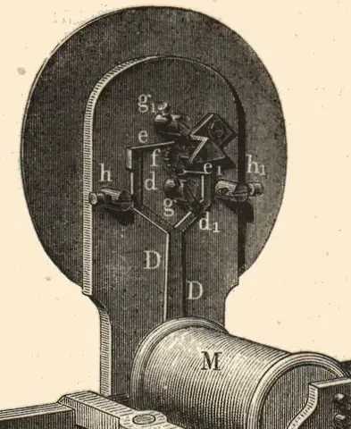 Illustration ur Lärobok i telegrafi (1878), sida 329