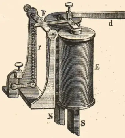 Illustration ur Lärobok i telegrafi (1878), sida 355