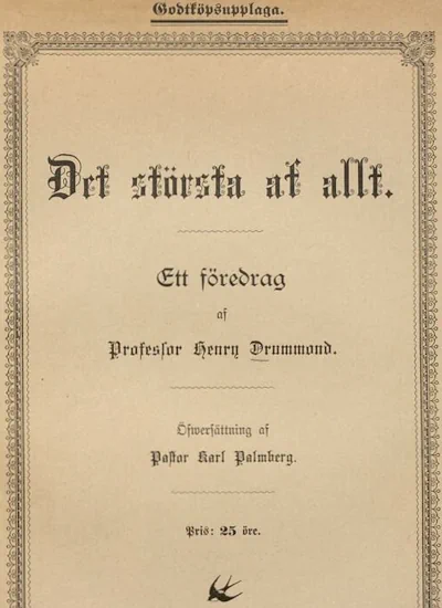 Det största af allt : ett föredrag omslag