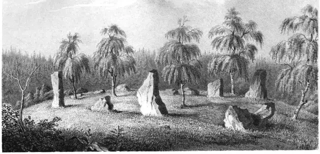Illustration ur Svenska minnesmärken (1851), sida 45