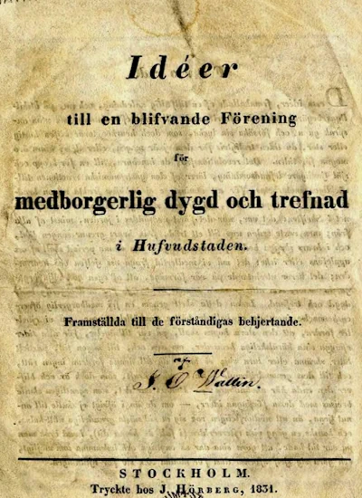 Idéer till en blifvande förening för medborgerlig dygd och trefnad i hufvudstaden omslag