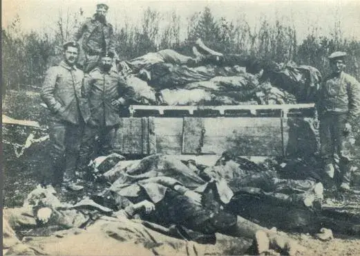 Illustration ur Världen i brand. En bokfilm över det stora kriget 1914-1918 (1935), sida 46