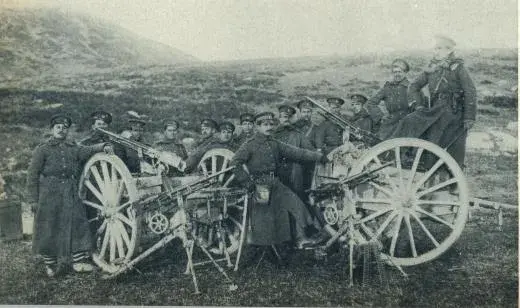 Illustration ur Världen i brand. En bokfilm över det stora kriget 1914-1918 (1935), sida 104