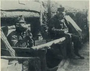 Illustration ur Världen i brand. En bokfilm över det stora kriget 1914-1918 (1935), sida 157