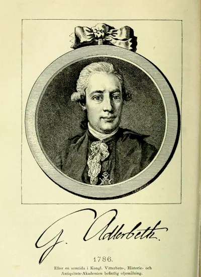 2. Historiska anteckningar af Gudmund Göran Adlerbeth. Band 1 omslag