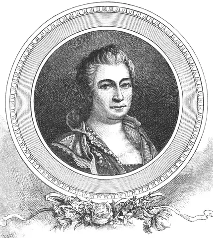 Illustration ur Märkvärdiga qvinnor (1891), sida 336