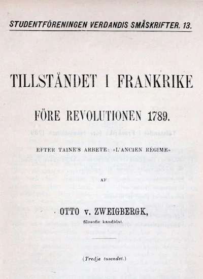 Tillståndet i Frankrike före revolutionen 1789 omslag