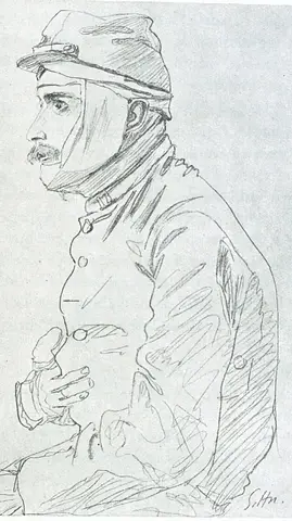 Illustration ur Från fronten i väster september-november 1914 (1915), sida 261