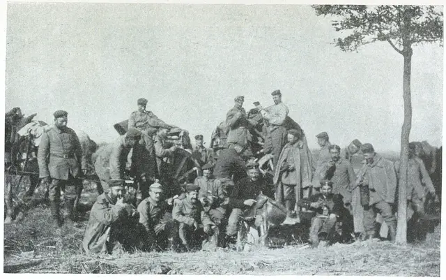 Illustration ur Från fronten i väster september-november 1914 (1915), sida 283