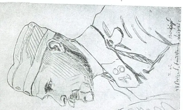 Illustration ur Från fronten i väster september-november 1914 (1915), sida 319