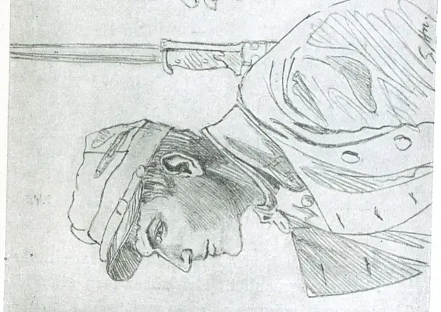 Illustration ur Från fronten i väster september-november 1914 (1915), sida 319