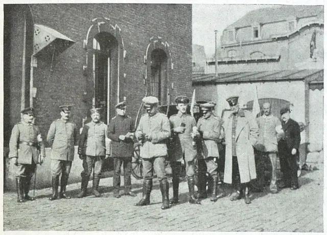 Illustration ur Från fronten i väster september-november 1914 (1915), sida 401