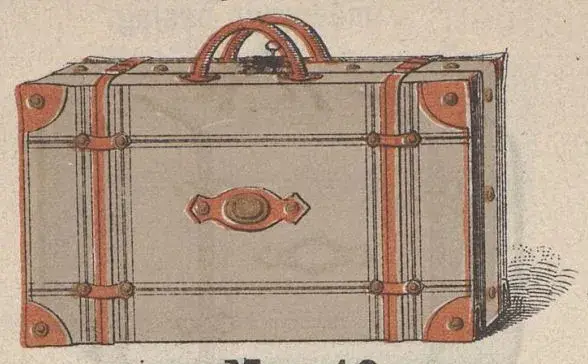 Illustration ur John A. Gahms reseffekt-fabrik. Priskurant (1899), sida 21