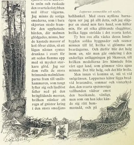 Illustration ur Intryck från Skansen. (1893), sida 11