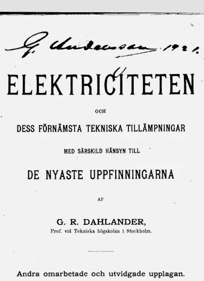 Elektriciteten och dess förnämsta tekniska tillämpningar omslag