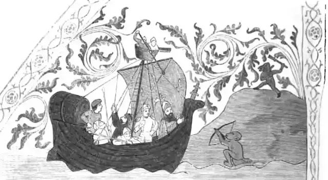 Illustration ur Sveriges medeltid (1877), sida 298