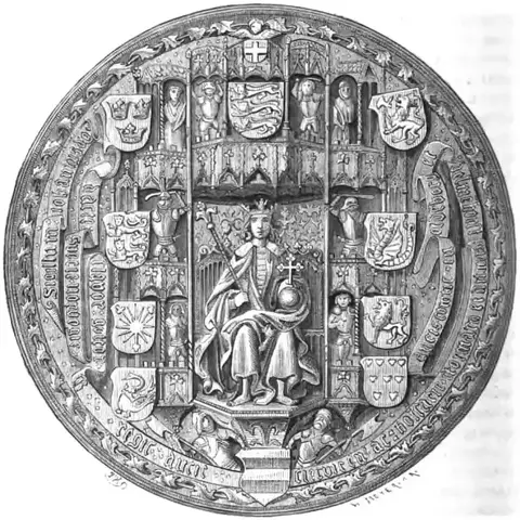 Illustration ur Sveriges medeltid (1877), sida 420