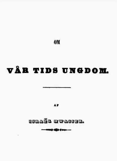 Om vår tids ungdom omslag