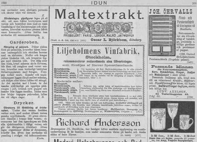 Illustration ur Idun: 1890 (1890), sida 217