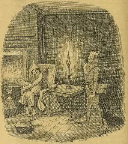 Illustration ur Jul-aftonen (1844), sida 18