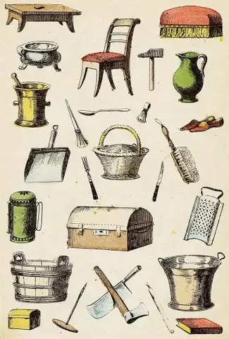 Illustration ur För Julbordet. Bilderbok för små barn (1876), sida 7