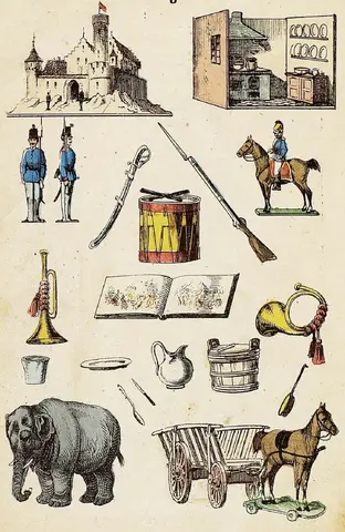 Illustration ur För Julbordet. Bilderbok för små barn (1876), sida 17