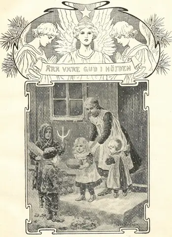 Illustration ur Julfrid: 1905 (1905), sida 9