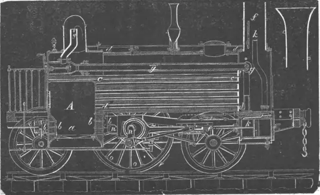 Illustration ur Jernvägs-skola (1857), sida 170