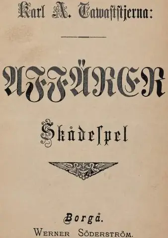 Illustration ur Affärer : Skådespel (1890), sida i