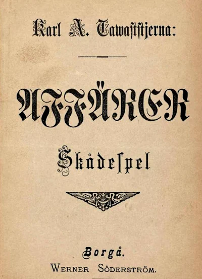 Affärer : Skådespel omslag