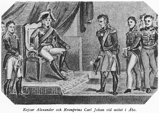 Illustration ur Carl XIV Johan - Carl XV och deras tid 1810-1872. En bokfilm (1942), sida 33