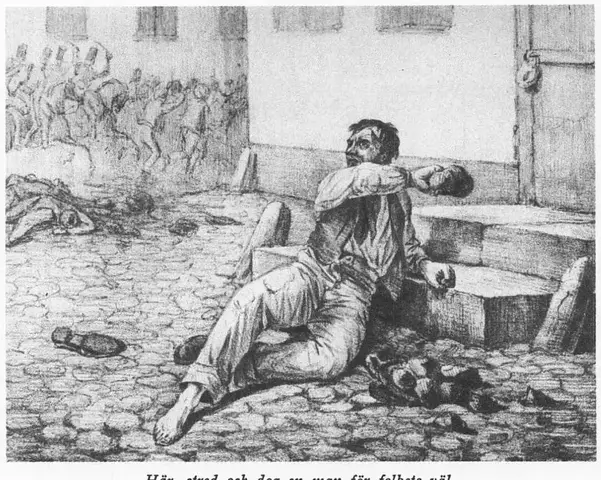 Illustration ur Carl XIV Johan - Carl XV och deras tid 1810-1872. En bokfilm (1942), sida 192