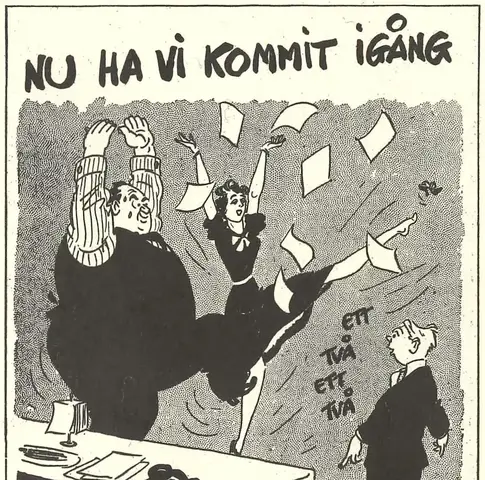 Illustration ur Gustaf V och hans tid. En bokfilm. 1938-1947 (1947), sida 155